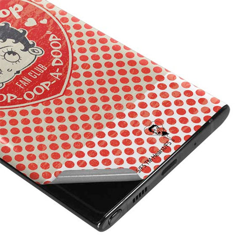Betty Boop Red Heart Galaxy Note 10 Plus Skin